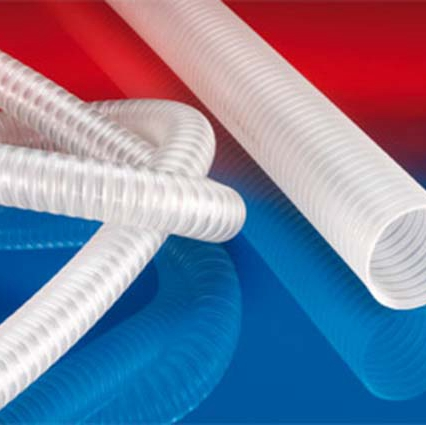 防靜電食品軟管和制藥膠管，超重加強型，內(nèi)外壁光滑，不銹鋼（INOX）